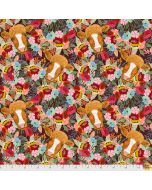 Farm Friends: Floral Cow -- Free Spirit Fabrics pwmc004.xmulti