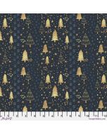Christmas Squad: Follow the Tracks Navy -- FreeSpirit Fabrics pwmc016.xnavy