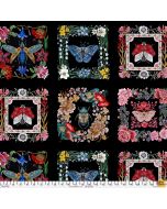 Nocturnal Creatures: Nocturnal Blocks Tile (sold by repeat) - FreeSpirit Fabrics pwmm001.tile
