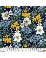 Nocturnal Creatures: Night Garden Black - FreeSpirit Fabrics pwmm003.black