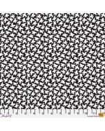 Spooky Cute Halloween: Ghost Cluster Black - FreeSpirit Fabrics pwmy005.black
