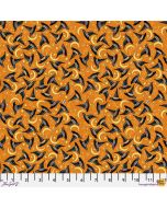 Spooky Cute Halloween: Hats and Moons Orange - FreeSpirit Fabrics pwmy010.orange