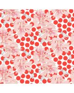 Blostma & Song by Penny Jeffries: Spotty Peony Vermilion - FreeSpirit Fabrics pwpe012.vermilion