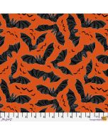 Scaredy Cat: Night Fliers Bats Orange -- FreeSpirit Fabrics pwrh027.orange