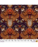 Mystic Moonlight: Wide Owl Olive - FreeSpirit Fabrics pwrh090.olive