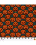 Mystic Moonlight: Pumpkin Grid Green - FreeSpirit Fabrics pwrh093.green