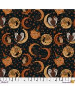 Mystic Moonlight: Moons Black - FreeSpirit Fabrics pwrh094.black