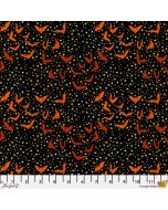 Costumes & Cobwebs: Ditsy Bats Black - FreeSpirit Fabrics pwrh114.black