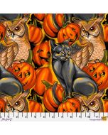 Costumes & Cobwebs: Pumpkin Party Orange - FreeSpirit Fabrics pwrh121.orange