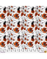 Costumes & Cobwebs: SM Haunted Toile White - FreeSpirit Fabrics pwrh126.white