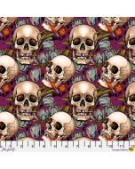 Chain Mail by Club Hauer: Memento Skulls Multi -- FreeSpirit Fabrics pwrh145.multi