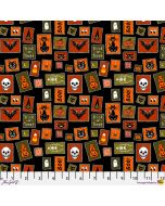 Chain Mail by Club Hauer: Stamps Multi -- FreeSpirit Fabrics pwrh150.multi