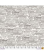Stamped by Seth Apter: Wordster Paper -- FreeSpirit Fabrics pwse044.paper