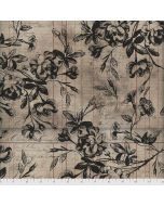 Foundations by Tim Holtz: Beloved Floral Neutral - FreeSpirit Fabrics pwth149.neutral 