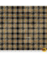 Foundations by Tim Holtz: Foreboding Black Plaid - FreeSpirit Fabrics pwth152.black