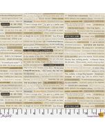 Foundations by Tim Holtz: Creepy Clippings Neutral - FreeSpirit Fabrics pwth190.neutral