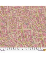 Eclectic Elements Palette by Tim Holtz: Pink Map -- FreeSpirit Fabrics pwth213.pink 