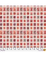 Eclectic Elements Palette by Tim Holtz: Red Stamps - FreeSpirit Fabrics pwth221.red 