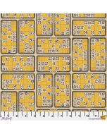 Eclectic Elements Palette by Tim Holtz: Yellow Numbers - FreeSpirit Fabrics pwth246.yellow