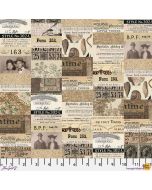 Eclectic Elements Palette by Tim Holtz: Neutral Collage - FreeSpirit Fabrics pwth250.neutral 