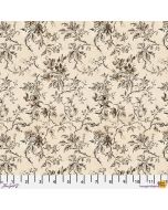 Eclectic Elements Palette by Tim Holtz: Neutral Wallpaper Floral - FreeSpirit Fabrics pwth257.neutral