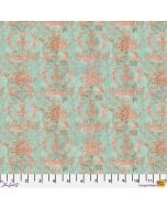 Eclectic Elements Palette by Tim Holtz: Teal Wallpaper - FreeSpirit Fabrics pwth277.teal 