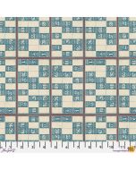 Eclectic Elements Palette by Tim Holtz: Blue Numbers  - FreeSpirit Fabrics pwth286.blue 