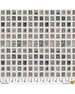 Eclectic Elements Palette by Tim Holtz: Charcoal Stamps - FreeSpirit Fabrics pwth311.charcoal