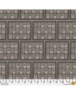 Eclectic Elements Palette by Tim Holtz: Charcoal Numbers - FreeSpirit Fabrics pwth316.charcoal