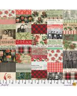 Eclectic Elements Palette by Tim Holtz: Seasonal Christmas Collage - FreeSpirit Fabrics pwth335.christmas