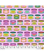 Tabby Road Deja Vu Tula Pink: Cat Snacks Electroberry - FreeSpirit Fabrics pwtp094.electroberry
