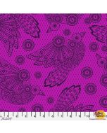 Nightshade Deja Vu Tula Pink: Raven Lace - Oleander -- FreeSpirit Fabrics pwtp207.oleander