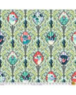 Besties by Tula Pink: Puppy Dog Eyes Bluebell (with metallic) (sold by 2/3 yard repeat) -- FreeSpirit Fabrics pwtp213.bluebell 