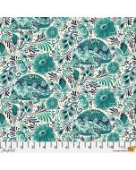 Besties by Tula Pink: No Rush Turtles Bluebell -- FreeSpirit Fabrics pwtp216.bluebell 