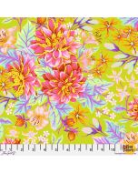 Untamed by Tula Pink: Hello Dahlia Moonbeam (with neon) -- FreeSpirit Fabrics pwtp234.moonbeam
