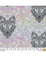 Graywork by Tula Pink: Wolf of Pink Street Fog - FreeSpirit Fabrics pwtp256.fog