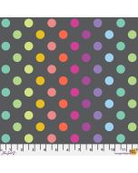 True Colors Graywork by Tula Pink:  Disco Poms Carbon -- FreeSpirit Fabrics - pwtp262.carbon