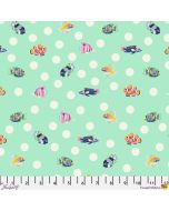 Floral Reef by Tula Pink: School Crossing - Seafoam -- FreeSpirit Fabrics pwtp268.seafoam 