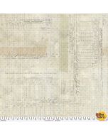 Eclectic Elements Quilt Backs by Tim Holtz: Time Return Neutral (108" wide back) - FreeSpirit Fabrics qbth011.neutral