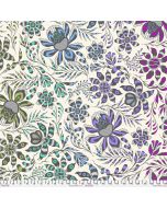 Roar! Tula Pink: Super Wild Vine Mist (108" wide back) -- FreeSpirit Fabrics qbtp016.mist - 1 yard 34" remaining