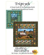 Pattern: Triptych Quilt Pattern -- Quilting Renditions QR1210
