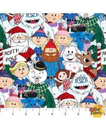 Rudolph The Red-Nosed Reindeer: Characters Multi - Northcott Fabrics RD1000-10 - presale June