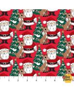 Rudolph The Red-Nosed Reindeer: Santa Red - Northcott Fabrics RD1003-24 - presale June