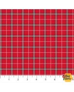 Rudolph The Red-Nosed Reindeer: Plaid Red - Northcott Fabrics RD1009-24 - presale June