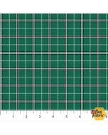 Rudolph The Red-Nosed Reindeer: Plaid Spruce - Northcott Fabrics RD1009-77 - presale June