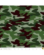 Nobody Fights Alone: Camouflage Green -- Riley Blake c10420-green