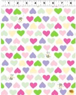 Panda Party: Hearts and Bees - SusyBee Fabrics sb20208-520