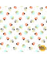 Harold, the Hare: Bubble Dots White -- SusyBee 20375-100
