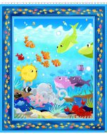 Under the Sea: Quilt Panel (1 yard) -- SusyBee Fabrics sb20418-999 multi