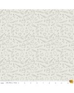 Spooky Hollow Icons Egg Shell (Silver Sparkle) - Riley Blake Designs sc10574-eggshell - sold as is see note